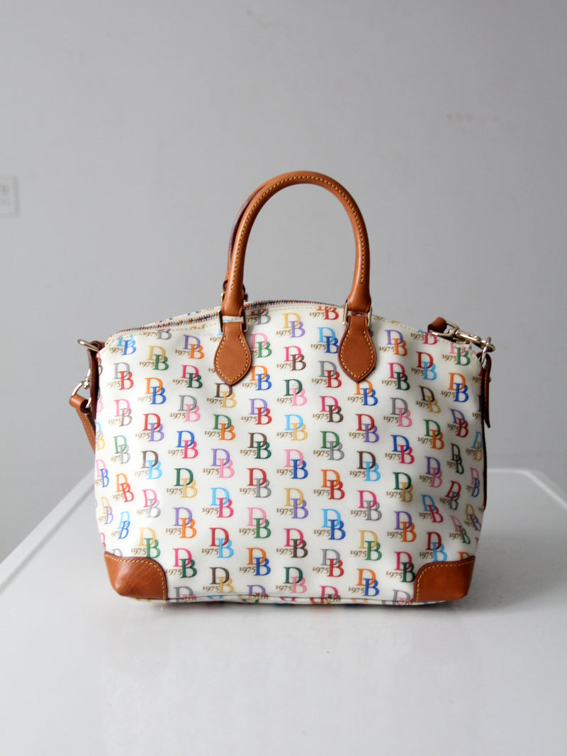 vintage Dooney & Bourke rainbow DB 1975 satchel bag