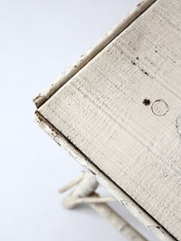 antique Adirondack twig side table