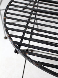 mid-century French bistro folding patio set