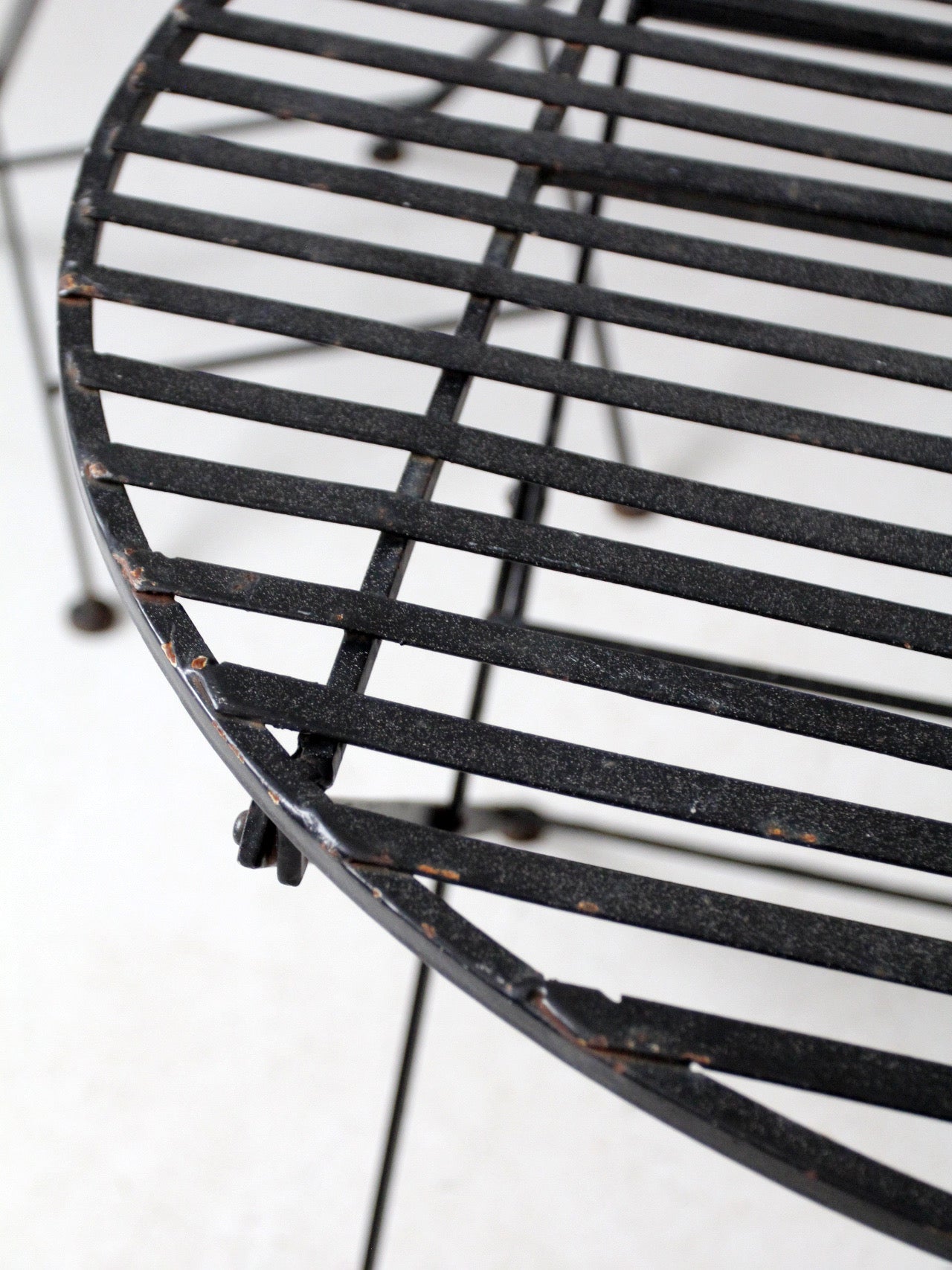 mid-century French bistro folding patio set