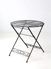mid-century French bistro folding patio set