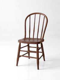 antique Windsor bow back spindle chair