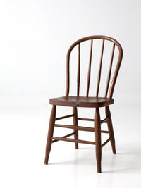 antique Windsor bow back spindle chair