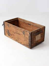 antique wooden trunk base