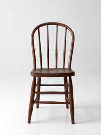 antique Windsor bow back spindle chair