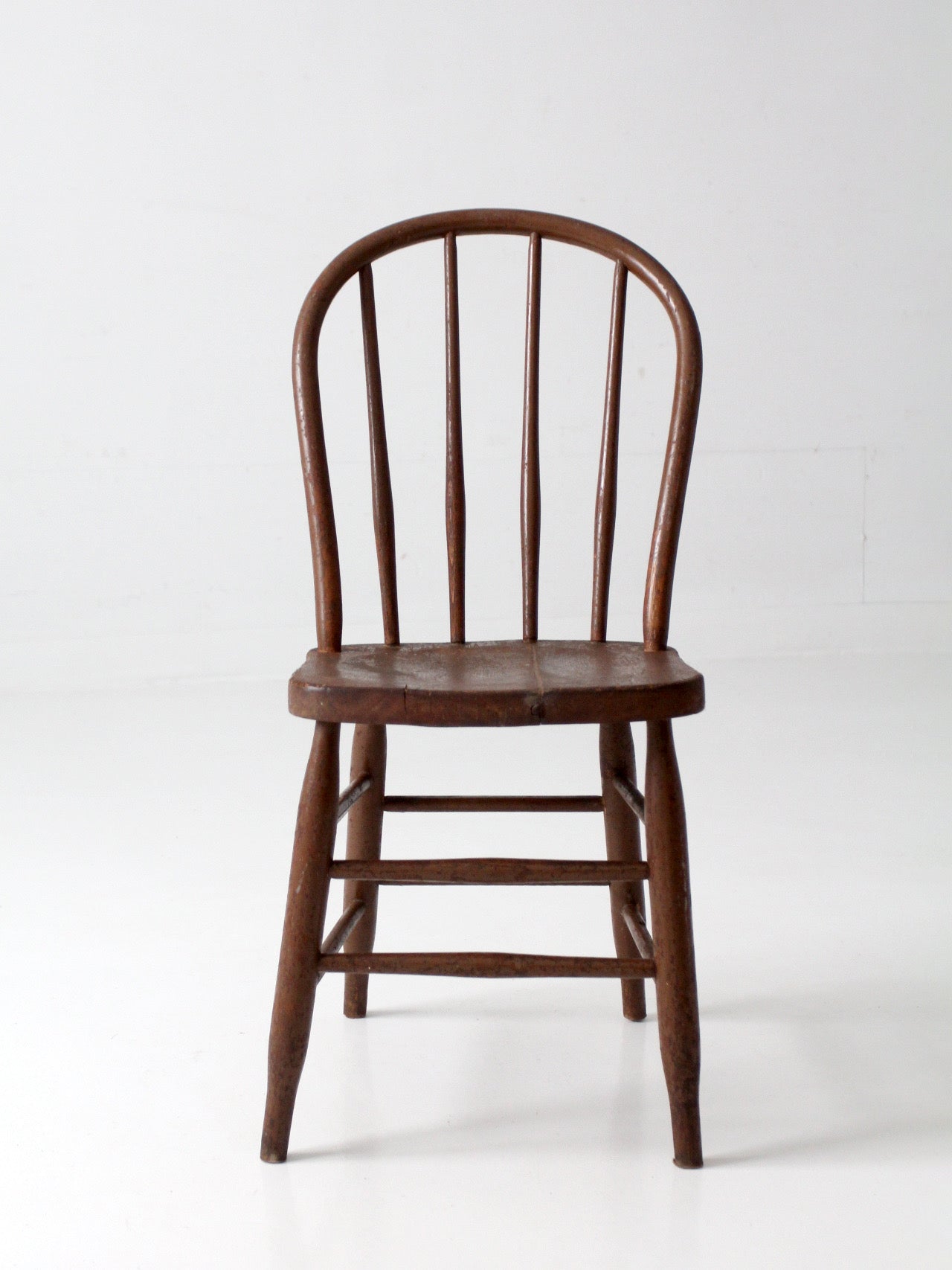antique Windsor bow back spindle chair