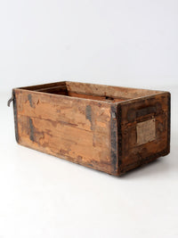antique wooden trunk base