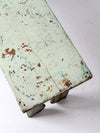 antique painted farmhouse bench