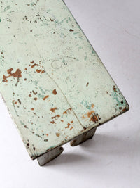 antique painted farmhouse bench