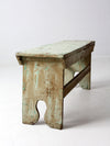 antique painted farmhouse bench