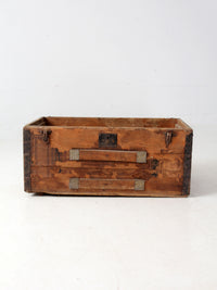 antique wooden trunk base