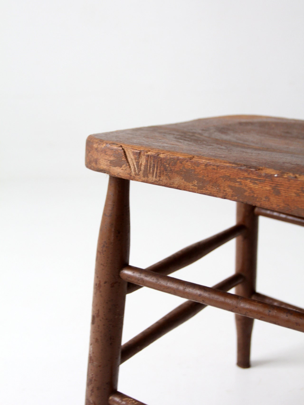 antique Windsor bow back spindle chair