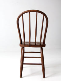 antique Windsor bow back spindle chair