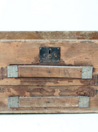 antique wooden trunk base