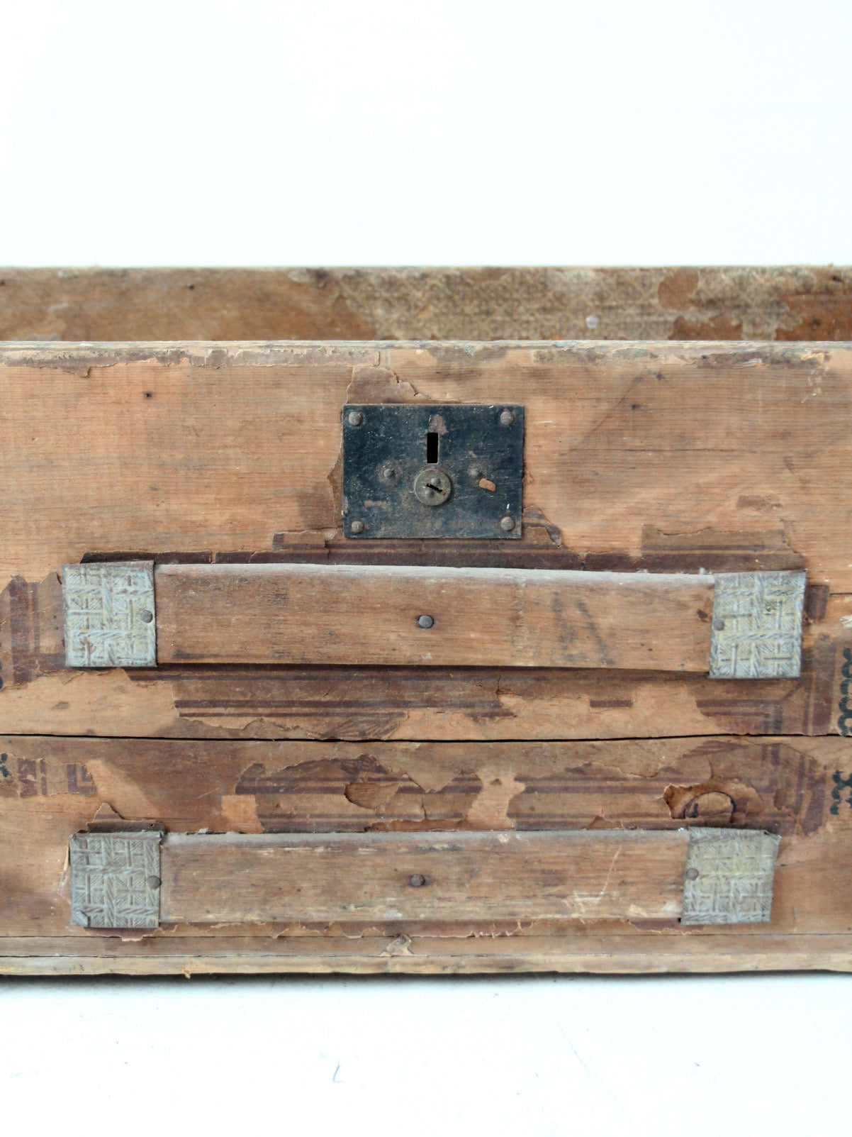 antique wooden trunk base