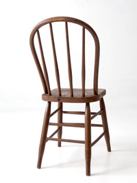 antique Windsor bow back spindle chair