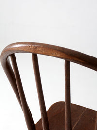 antique Windsor bow back spindle chair