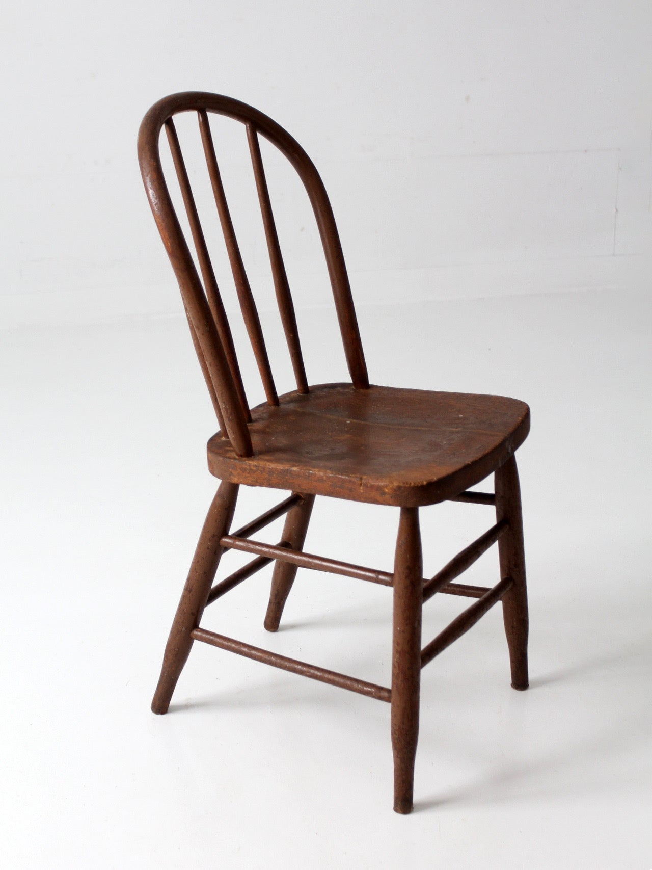 antique Windsor bow back spindle chair