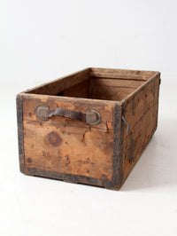 antique wooden trunk base