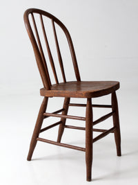 antique Windsor bow back spindle chair