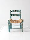 vintage Mexican folk art children's chair
