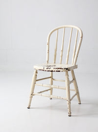 antique painted Windsor bow back chair