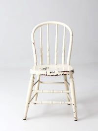 antique painted Windsor bow back chair