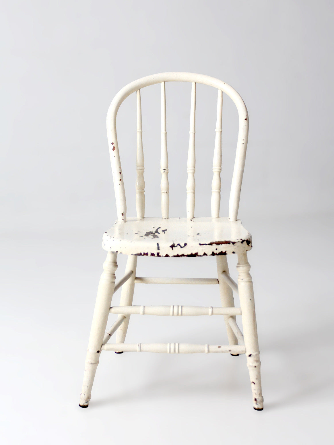 antique painted Windsor bow back chair
