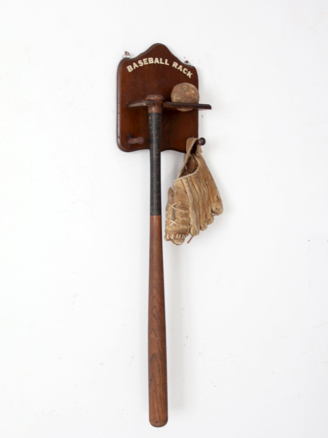 vintage baseball display set