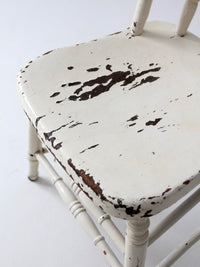 antique painted Windsor bow back chair