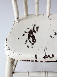 antique painted Windsor bow back chair