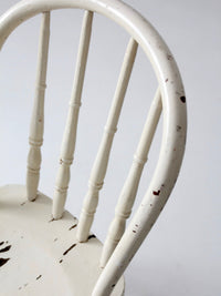 antique painted Windsor bow back chair