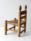 vintage Mexican folk art children's chair