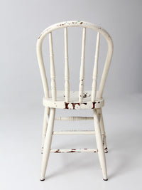 antique painted Windsor bow back chair