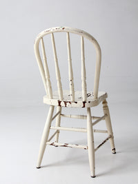 antique painted Windsor bow back chair