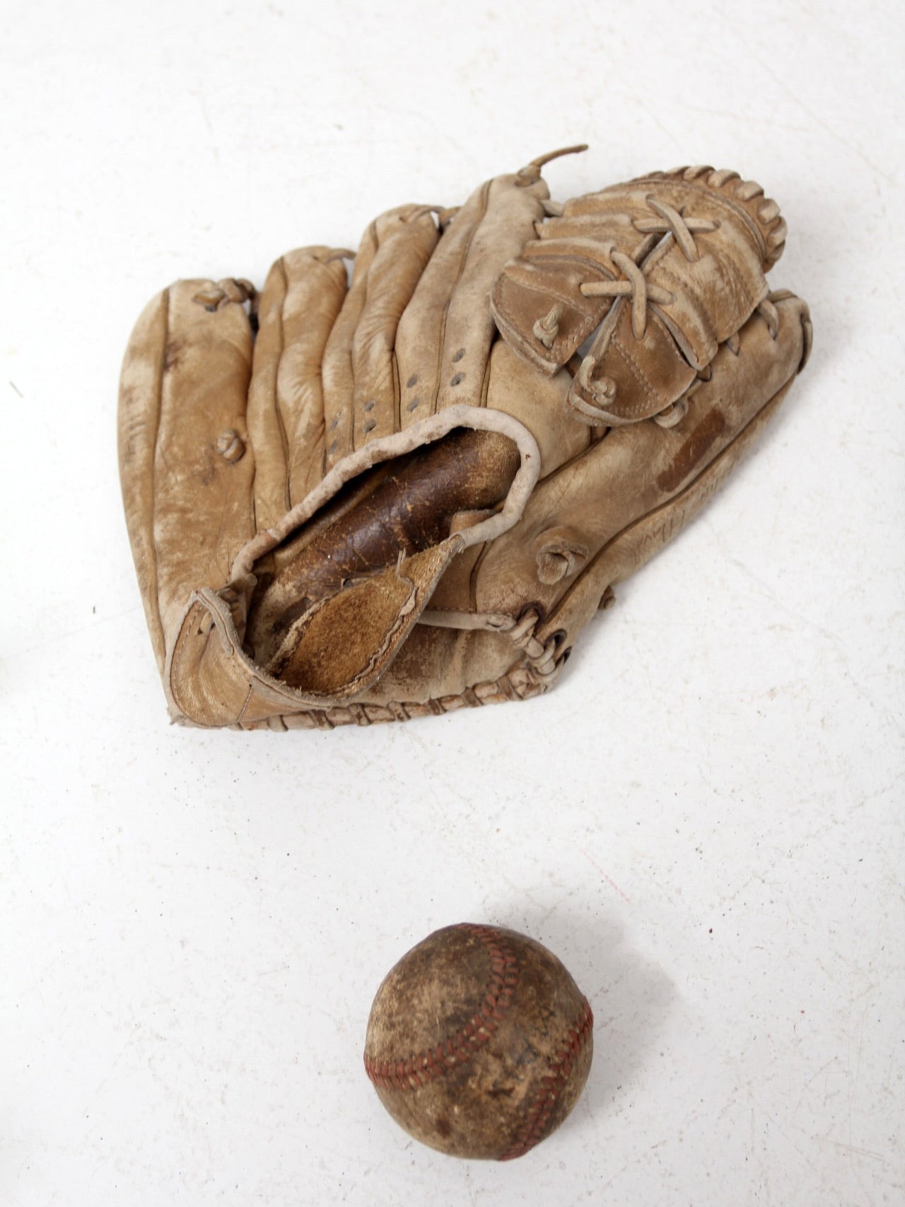vintage baseball display set