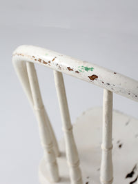 antique painted Windsor bow back chair