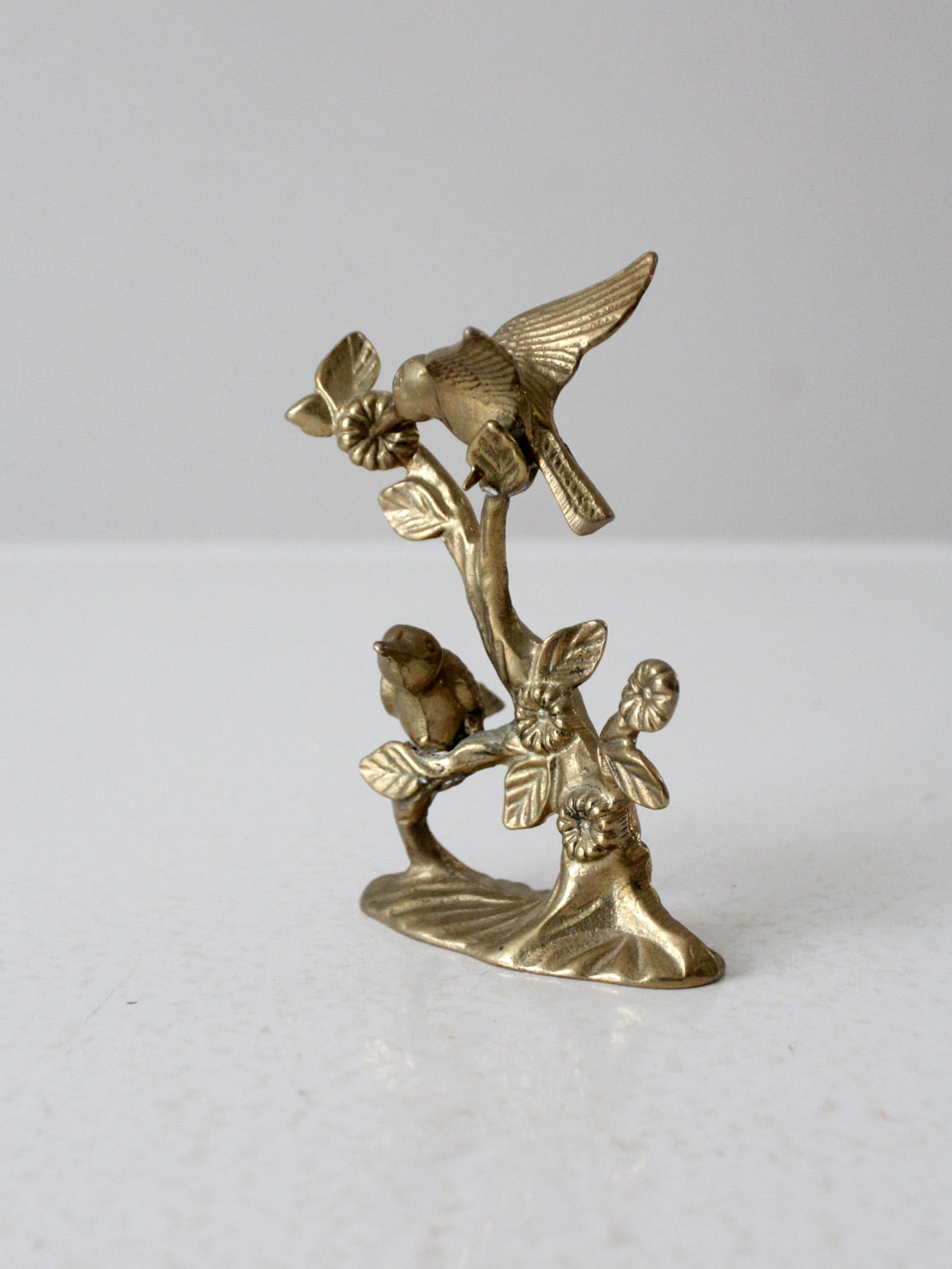 vintage Andrea by Sadek brass hummingbirds