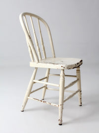 antique painted Windsor bow back chair