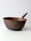 antique hammered copper pot