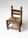 vintage Mexican folk art children's chair