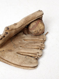 vintage baseball display set