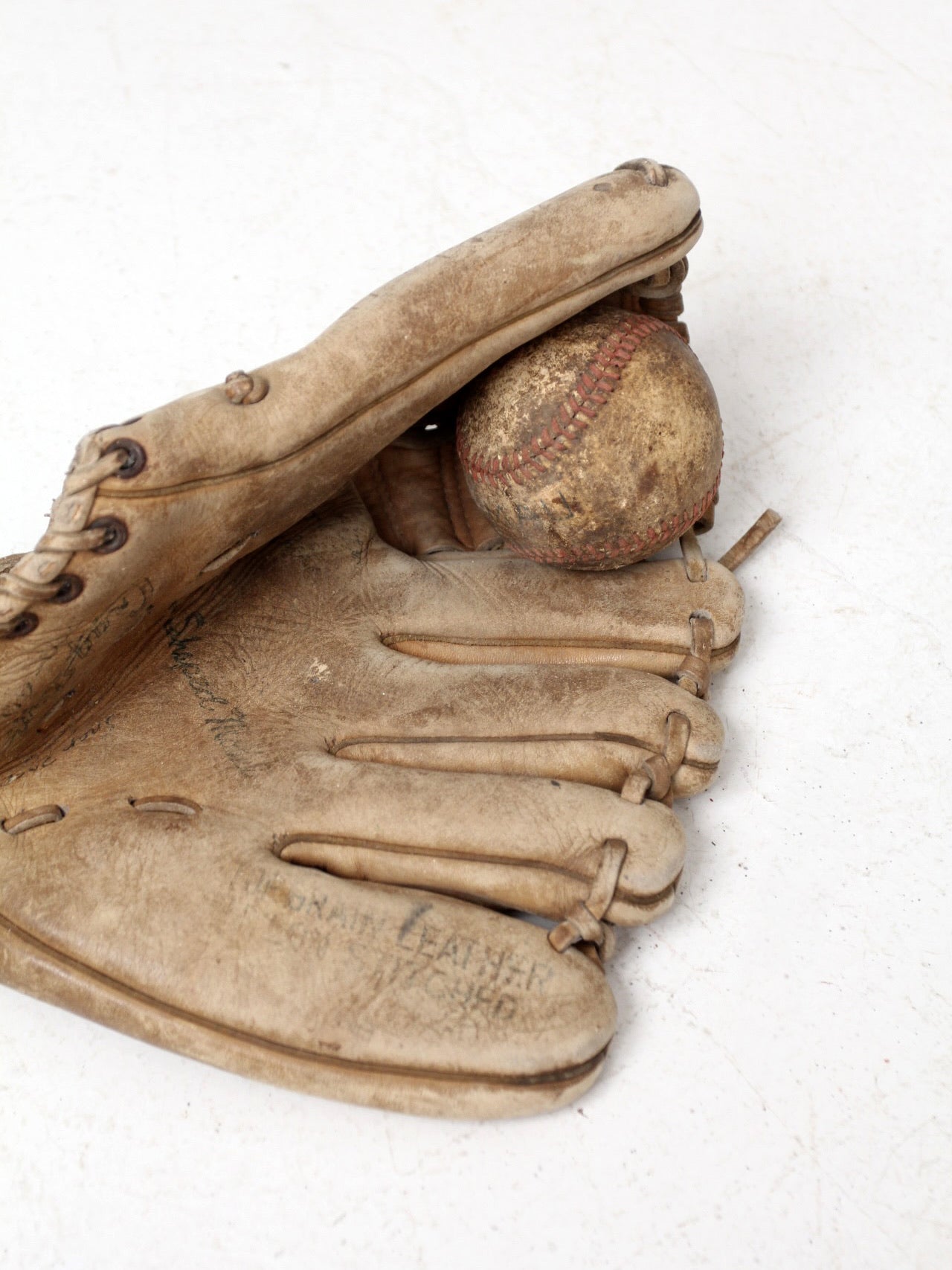 vintage baseball display set