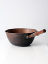 antique hammered copper pot