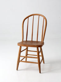 antique Windsor style bow back dining chair