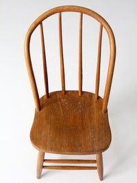 antique Windsor style bow back dining chair