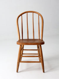 antique Windsor style bow back dining chair