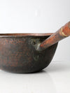 antique hammered copper pot