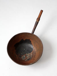 antique hammered copper pot