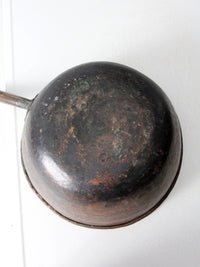 antique hammered copper pot